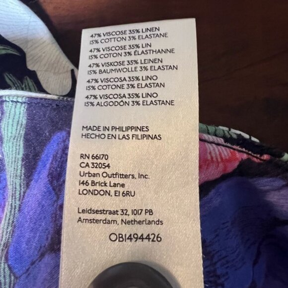 ANTHROPOLOGIE Cecilia Pettersson The Colette Cropped Pants Floral Size 28 - Picture 12 of 14